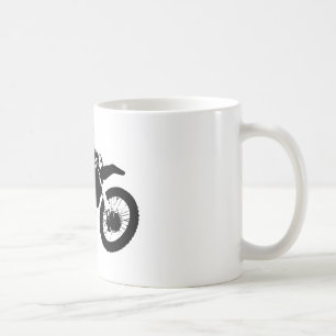 Mug Black White Pop Art Motocross Motorcyle Sport