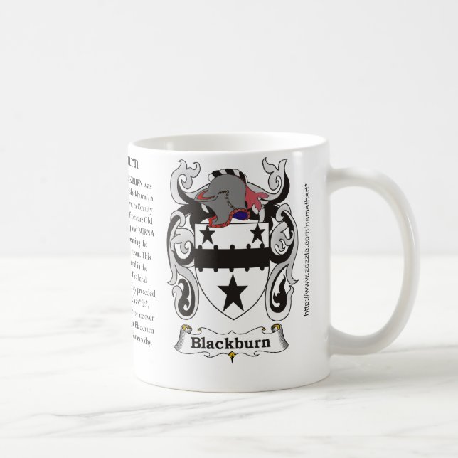 Mug Blackburn, l'origine, signification et la crête (Droite)