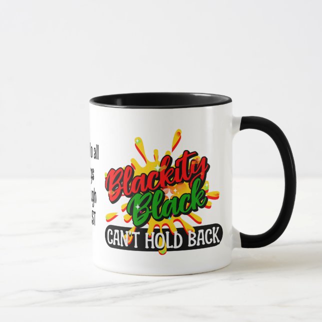 Mug BLACKITY NOIR NE PEUT PAS TENIR EN ARRIÈRE Christi (Droite)