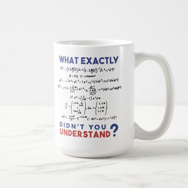 Mug Blague de formule de physique (Droite)