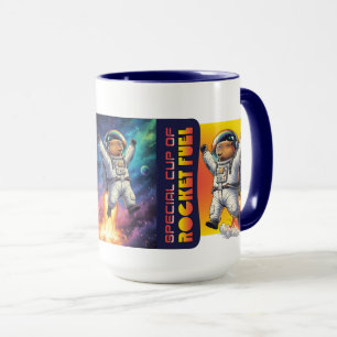 Mug Blague de Papa Carburant de Fusée Matin Drôle Capy