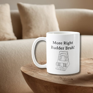 Mug Blague de pilote drôle Cessna gouvernail droit avi