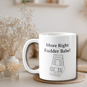 Mug Blague de pilote drôle Cessna gouvernail droit avi