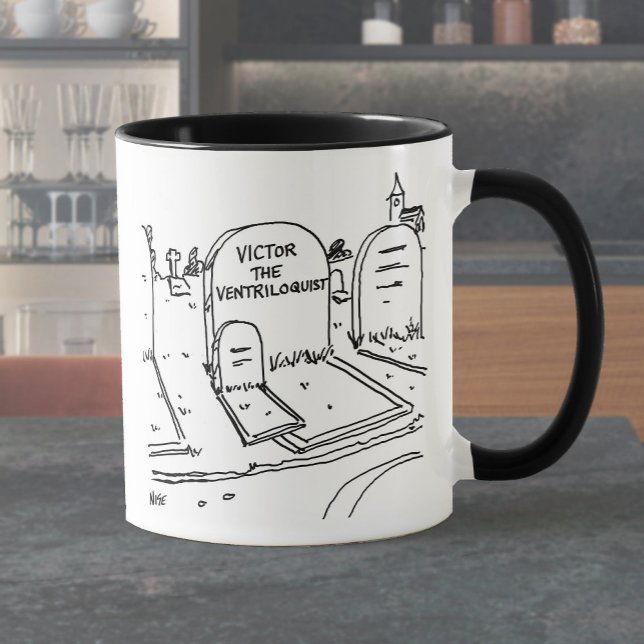 Mug Blague de ventriloque drôle sur le ventriloquisme (Créateur téléchargé)
