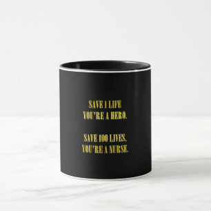 Mug Blague sur les infirmières drôles qui sauvent des