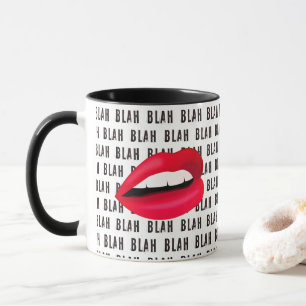 Mug "Blah Blah Blah" Bouches chaudes Pop-Art