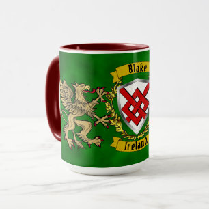 Mug Blake Irish Shield & Griffins Personnalisé