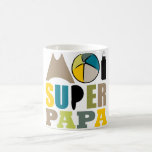 Mug Blanc 325 ml Ich Superpapa - Naturlogo Kaffeetasse<br><div class="desc">Ein hübscher Mug mit dem Logo "Ich Superpapa"</div>