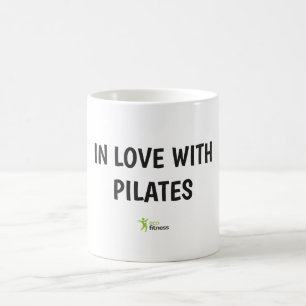 Mug blanc classique 11 oz   En amour avec Pilates