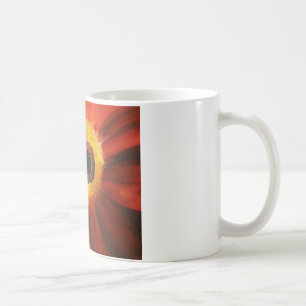 Mug blanc classique à fleurs