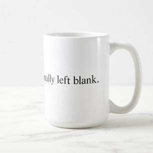 Mug Blanc intentionnellement gauche