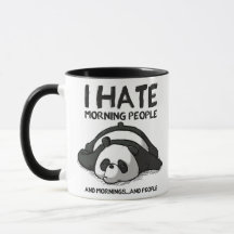 blanc noir mignon humoristique panda citation