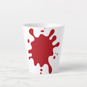 Mug Blanc Personnalisé avec Motif Éclaboussure Rou