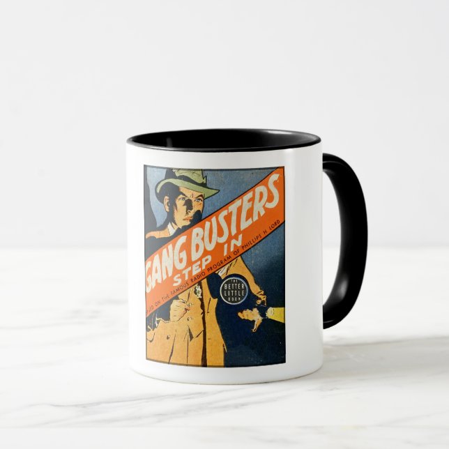 MUG BLB GANGBUSTERS 1930 DE L'ICCA (Devant droit)
