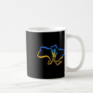 Mug Blé Ukraine Terre Jaune Bleu Drapeau Symbole Uni A