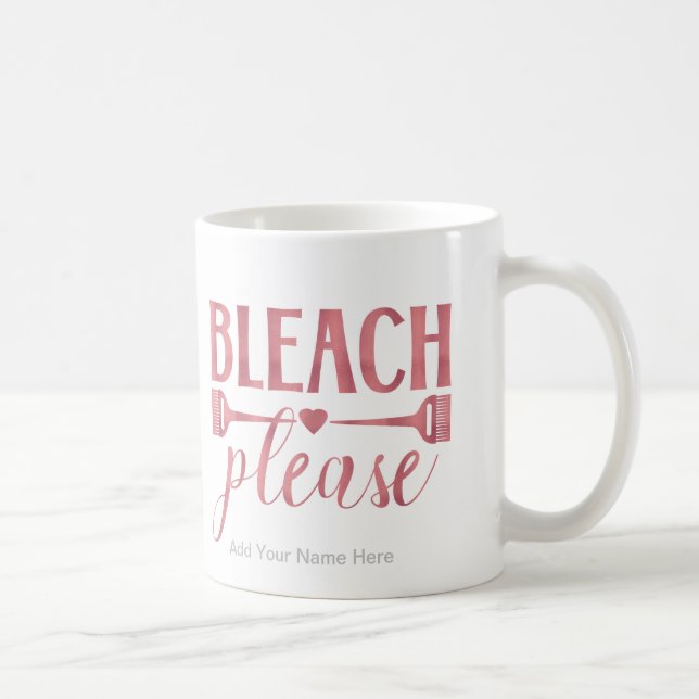 Mug Bleach S'Il Vous Plaît Citer Coiffeur Styliste Sal (Droite)