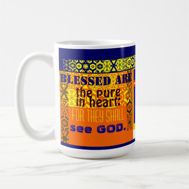 Mug "Blessed sont la pure au coeur " (Gauche)