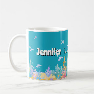 Mug Bleu alimenté par café et boue de rêve Ocean
