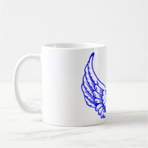 Bleu Ange Ailes Mug.