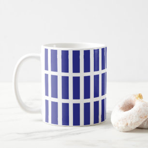 Mug Bleu de bande de bloc de couleur