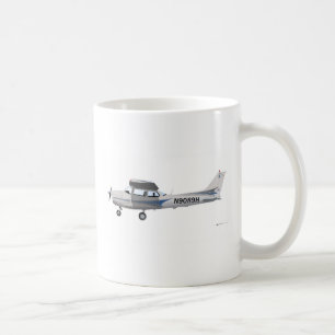 Mug Bleu de Cessna 172 Skyhawk