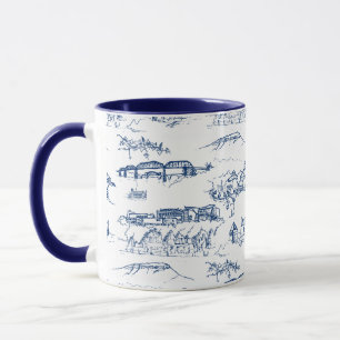 Mug Bleu de Chattanooga Toile