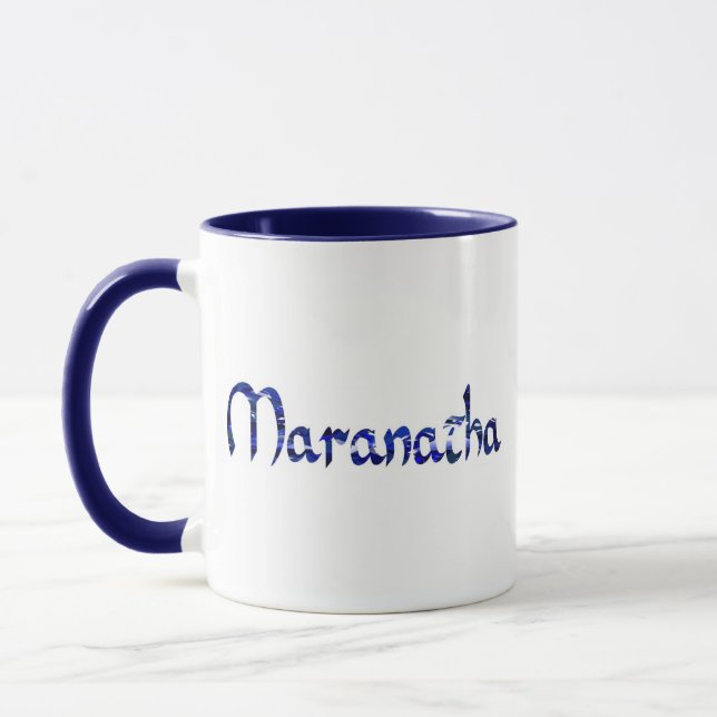 Mug Bleu de Maranatha Effet (Gauche)