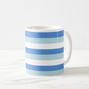 Mug Bleu et blanc rayé