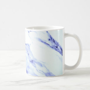 Mug Bleu et Marbre blanc