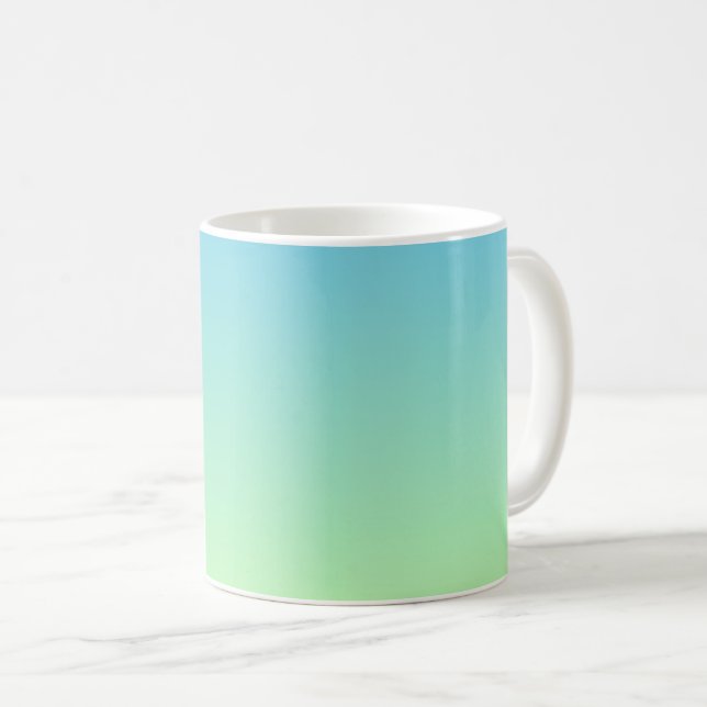 Mug Bleu et vert (Devant droit)