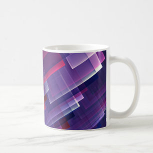 Mug bleu géométrique