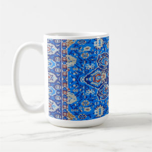 Mug Bleu géométrique perse turquoise motif du milieu d