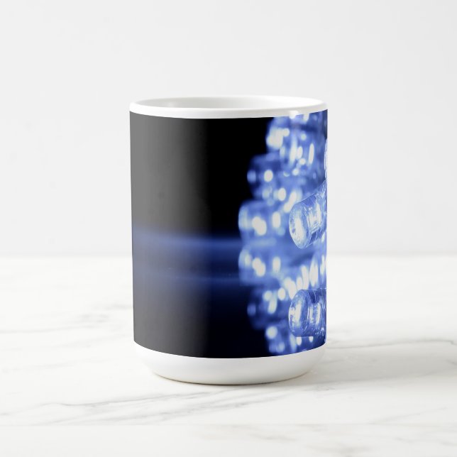 Mug Bleu LED lumières closeuse avec faisceau lumineux (Centre)