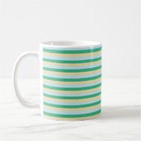 Bleu pâle, vert d'Aqua et rayures beiges