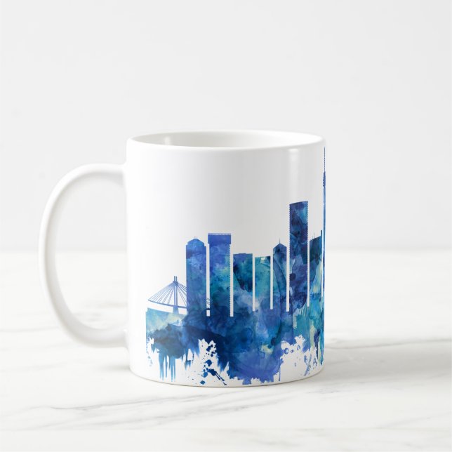 Mug Bleu Skyline Afrique du Sud de Johannesburg (Gauche)