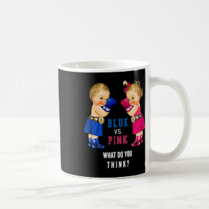 Mug Bleu Vs Boxe Rose Bébés Genre Révélation S