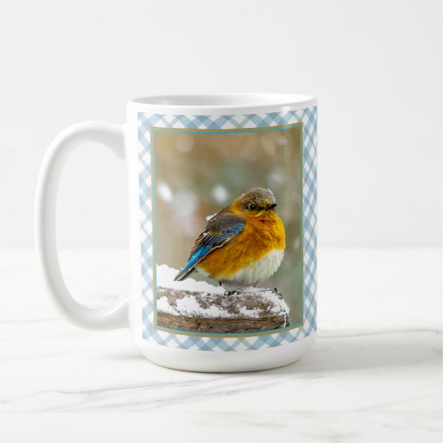 Mug Bleuet de l'Est en neige - Photo originale (Gauche)
