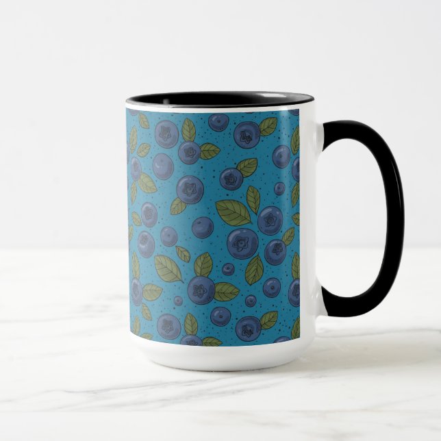 Mug Bleus sur bleu (Droite)