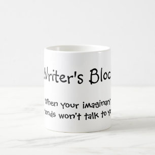 Mug Bloc de l'écrivain - Quand vos amis imaginaires MU