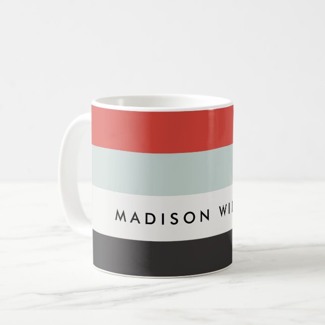 Mug Blocage horizontal minimal (Devant gauche)