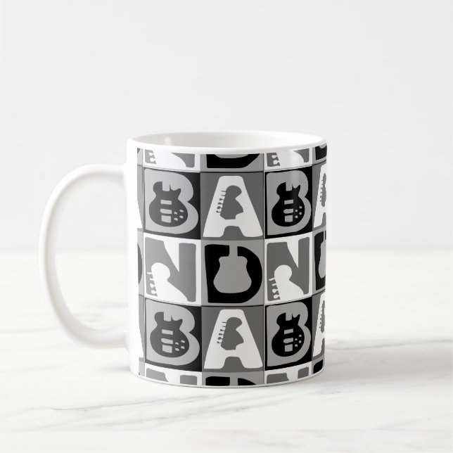 Mug Blocs de bande bleu (Gauche)