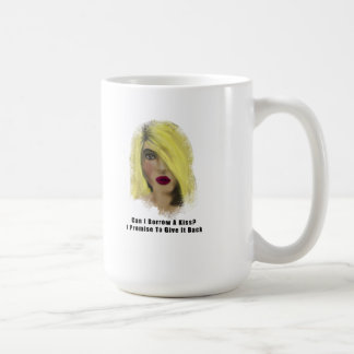 Mug Blonde Bombshell Femme Emprunter Un Baiser