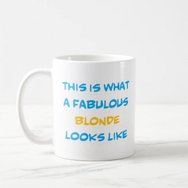 Mug blonde fabuleuse (Gauche)