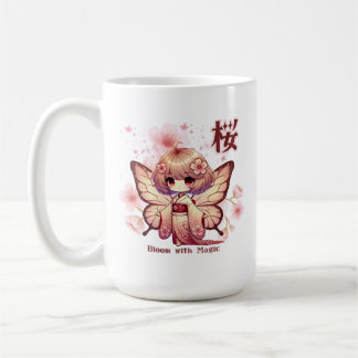 Mug Bloom with Magic - Kawaii Sakura Fairy