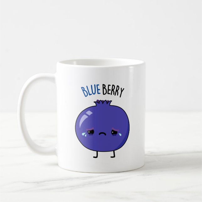 Mug Blue Berry Funny Blueberry Pun (Gauche)