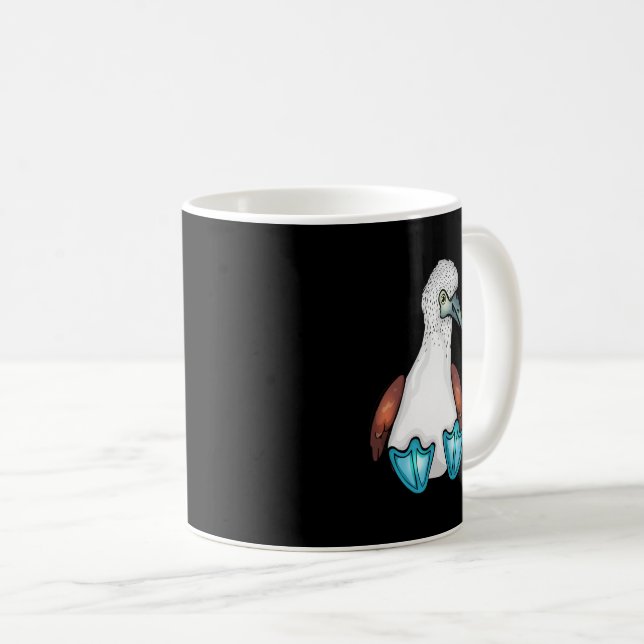 Mug Blue Bobby Cute Bird Gift Sea Bird Footed Booby (Devant droit)