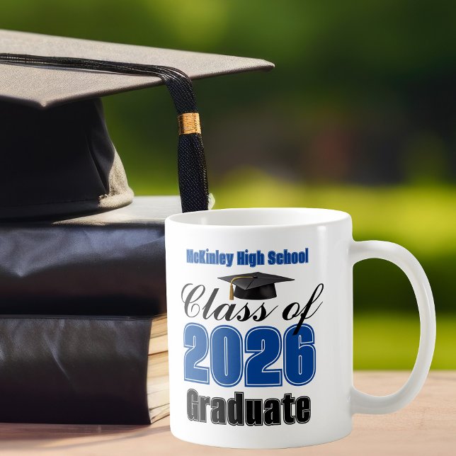 Mug Blue Class of 2026 Graduation Keepsake (Créateur téléchargé)