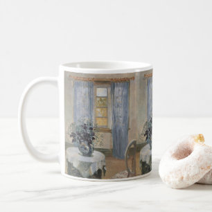Mug Blue Clematis dans le studio de l'artiste, Anna An