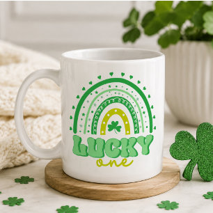 Mug Blue Clover & Rainbow Lucky One Premier Anniversai