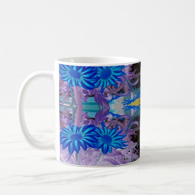 Mug blue flowers kaffeetasse (Links)